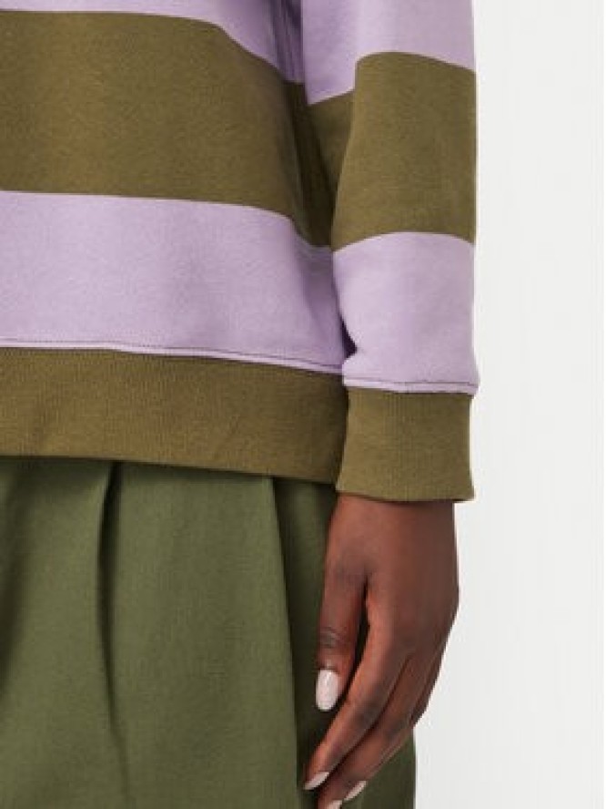 Roxy Bluza Strictly Stripes ERJFT05071 Khaki Regular Fit