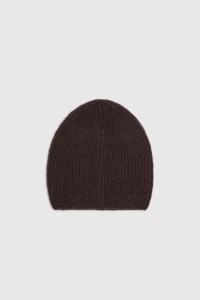 Czapka beanie brązowa