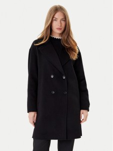 Marella Płaszcz wełniany Good 2523016031 Czarny Regular Fit