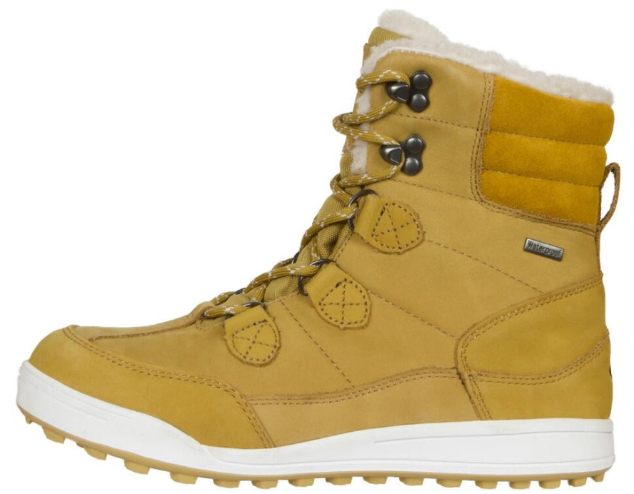 Wodoodporne buty zimowe damskie futro wełna jagnięca