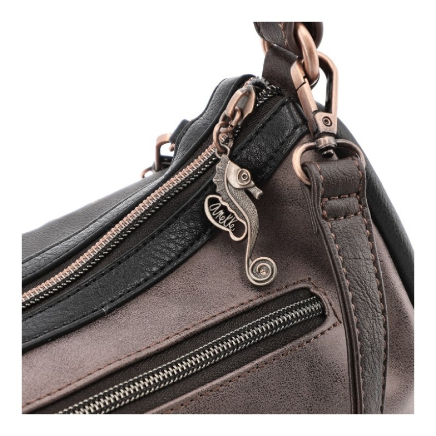 Brązowa Zgrabna Damska Torebka Anekke