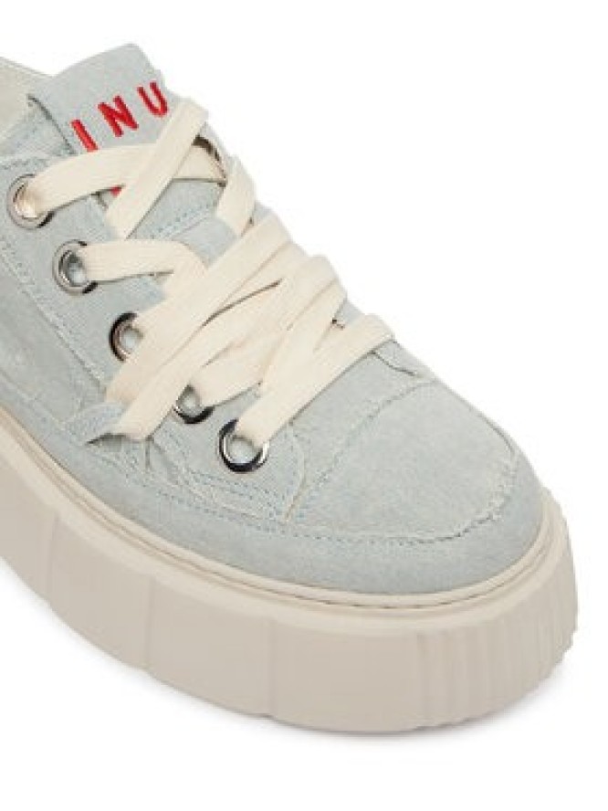 Inuikii Sneakersy Matilda Frayed 1001-001-0181 Niebieski jasny