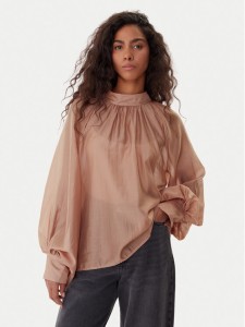 ViCOLO Bluzka TF0314 Brązowy Regular Fit