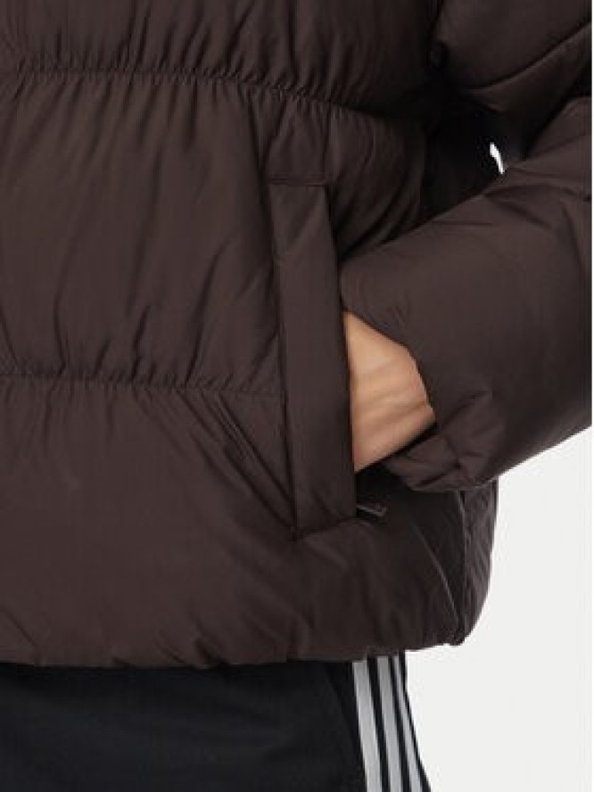 adidas Kurtka zimowa KR9559 Brązowy ciemny Loose Fit