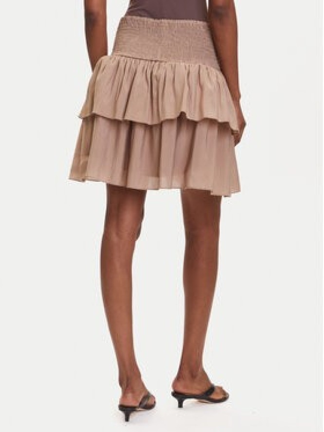 Vero Moda Spódnica mini Clara 10336425 Beżowy Regular Fit