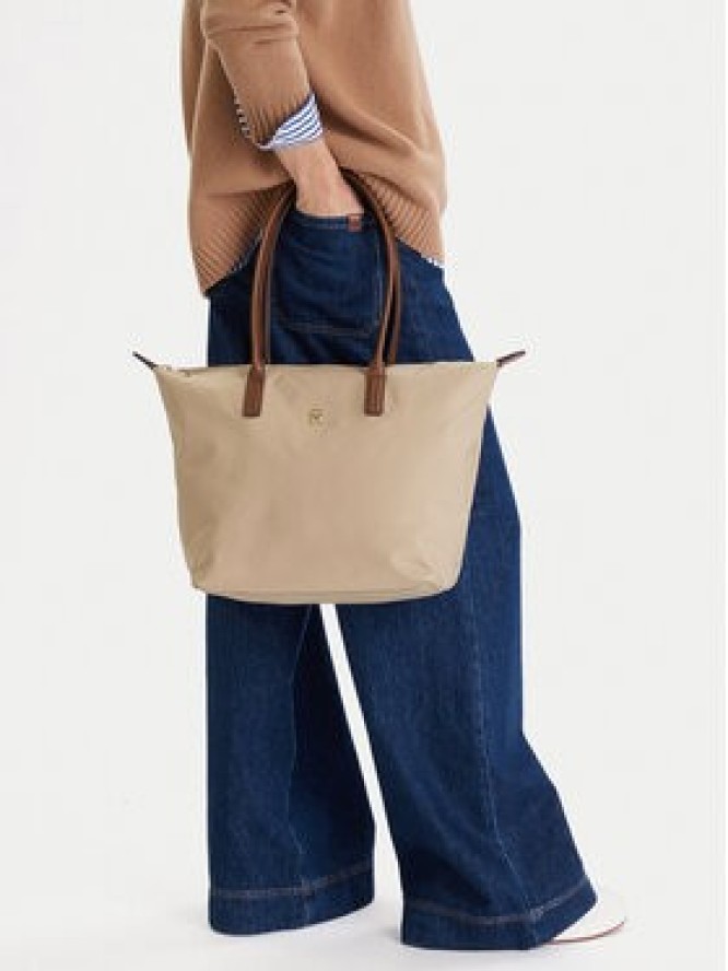 Tommy Hilfiger Torebka Popette Tote AW0AW17711 Brązowy