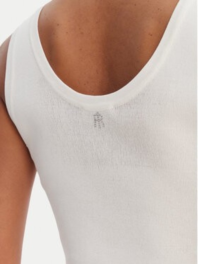 Fracomina Top FR26ST4005K524R9 Écru Slim Fit