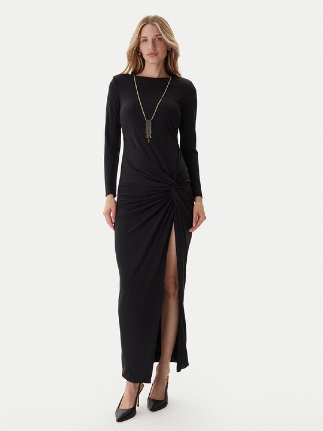 Fracomina Sukienka wieczorowa FQ25WD3006W62601 Czarny Slim Fit