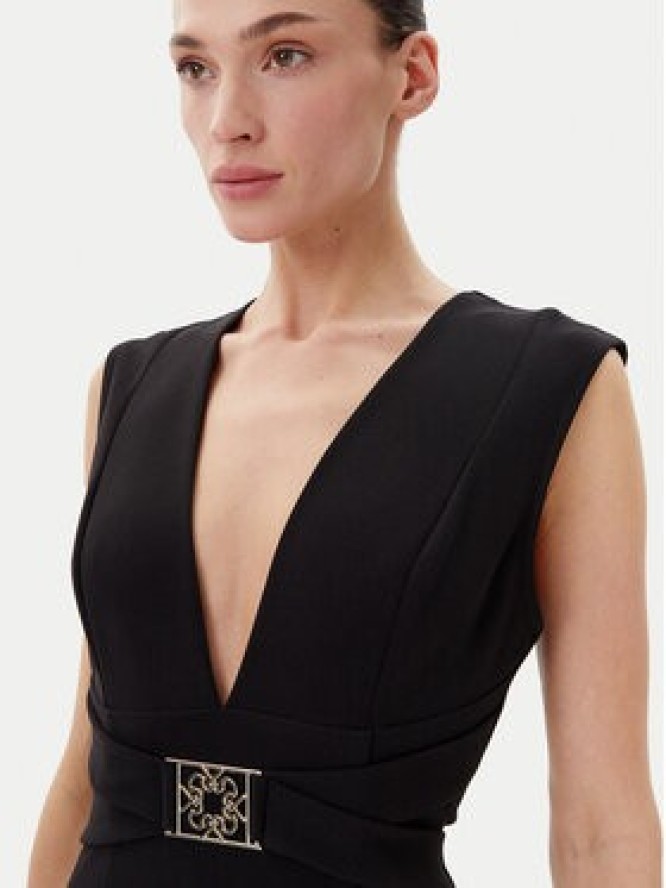 Rinascimento Sukienka koktajlowa CFC0123769003 Czarny Regular Fit