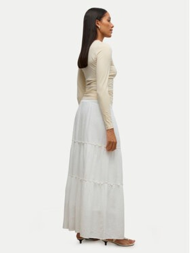 Vero Moda Spódnica maxi Keeley 10316487 Biały Regular Fit