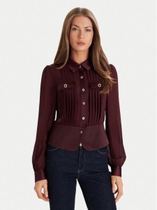 Morgan Koszula 232-CLOCLO Bordowy Regular Fit