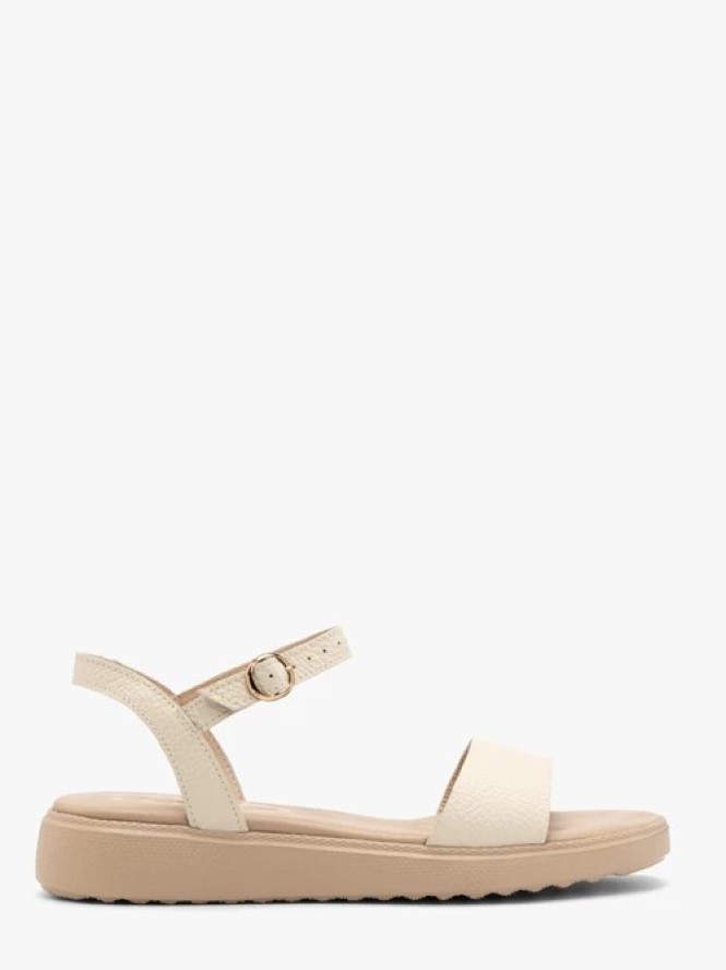 Kremowe sandały damskie