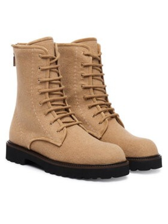 Max Mara Trzewiki Bakerzipwk 2524796012600 Brązowy