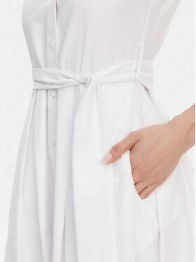 Silvian Heach Sukienka koszulowa GPP25450VE Biały Regular Fit