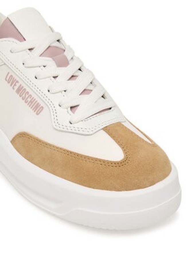 LOVE MOSCHINO Sneakersy JA15215G1PINH10C Biały