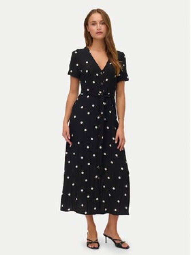 Vero Moda Sukienka koszulowa Joan 10343501 Czarny Regular Fit