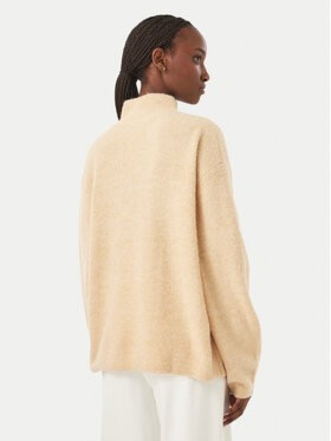 Tommy Jeans Sweter Badge DW0DW23349 Beżowy Relaxed Fit