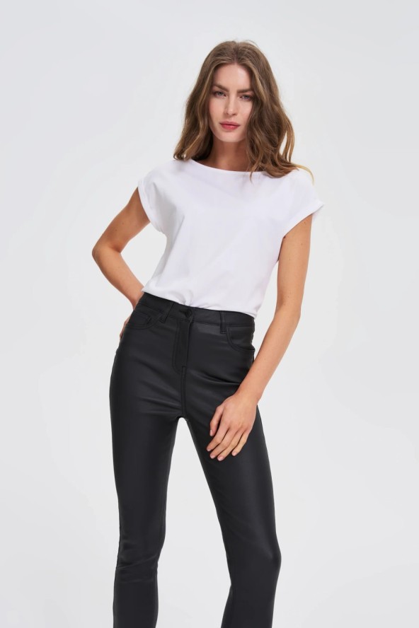 T-shirt z bawełny biały