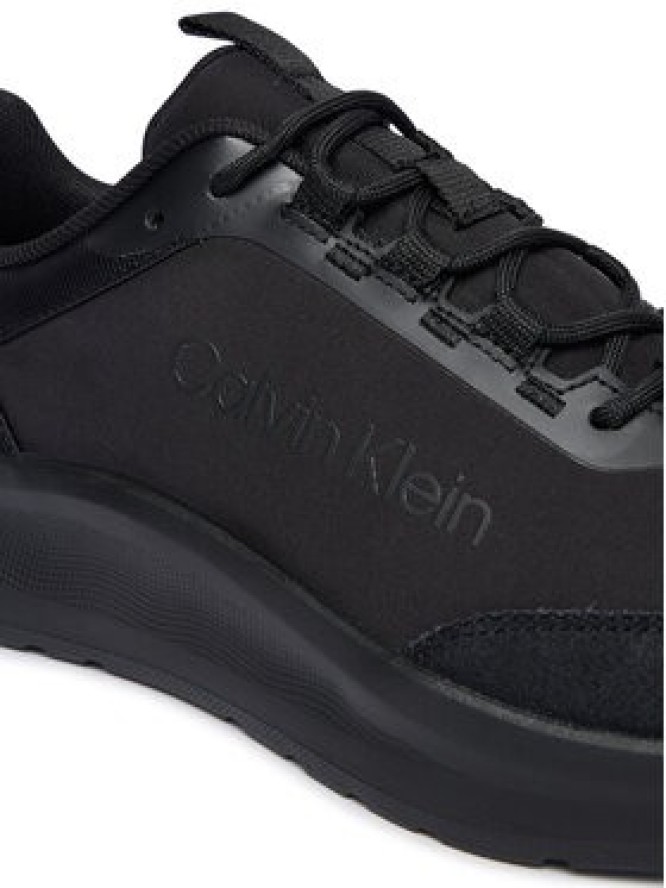 Calvin Klein Sneakersy Light Eva Run Ess Lac Ny-Su Wmn HW0HW03293 Czarny