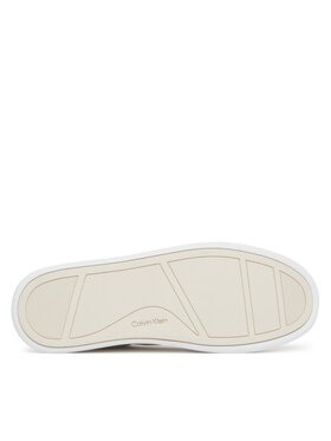Calvin Klein Sneakersy Cupsole Lace Up - Lth Sue Mix HW0HW02435 Biały
