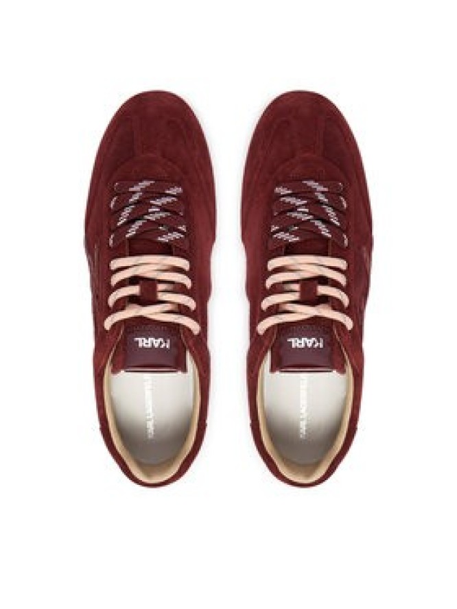KARL LAGERFELD Sneakersy KL66122 Bordowy