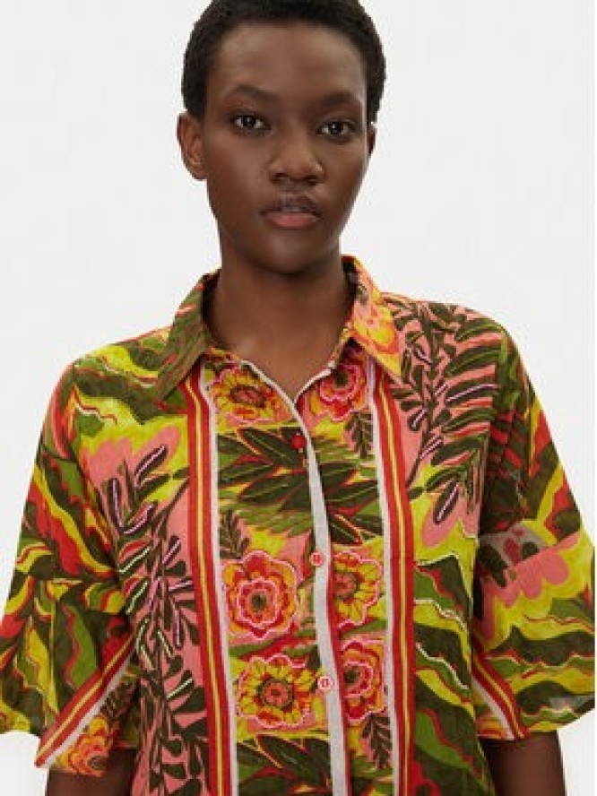 Iconique Sukienka koszulowa IC25-102 Kolorowy Relaxed Fit