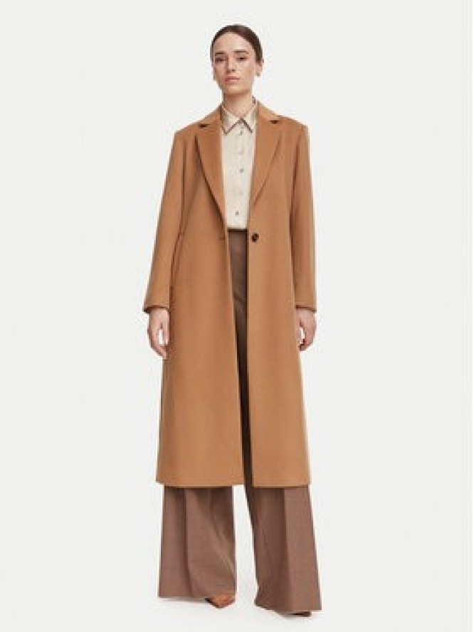Marella Płaszcz wełniany Pavido 2623016031 Brązowy Loose Fit