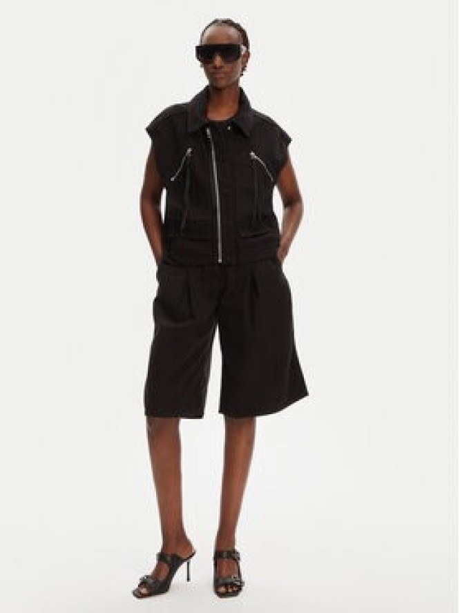 PINKO Bermudy Pascal 105245 A2M8 Czarny Relaxed Fit