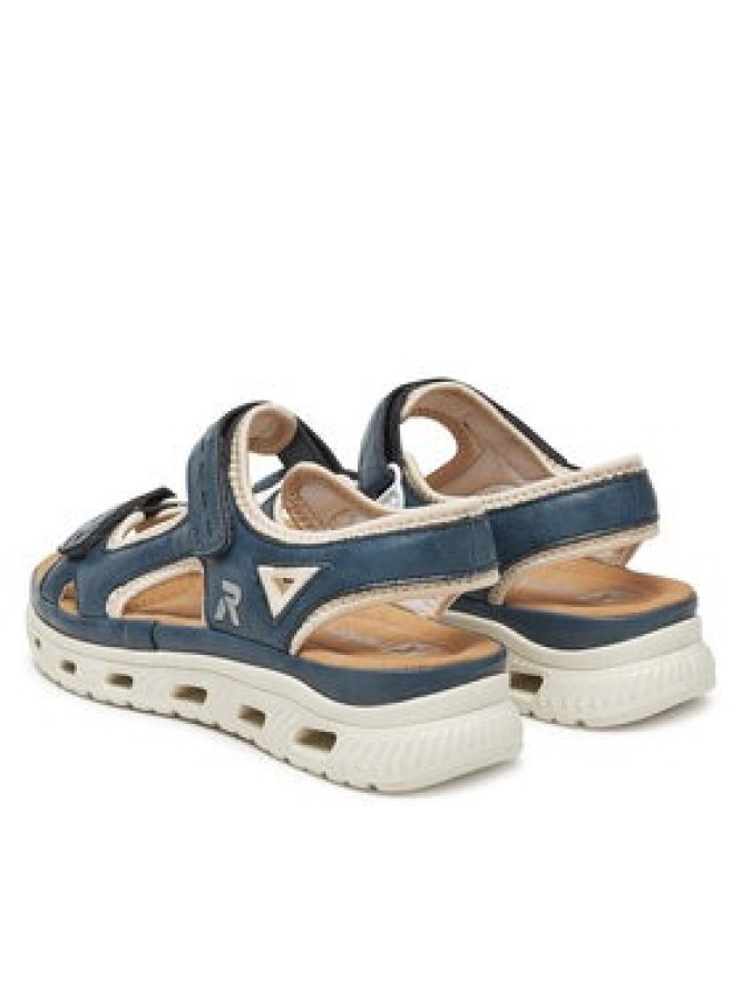 Rieker Sandały 64066-14 Niebieski