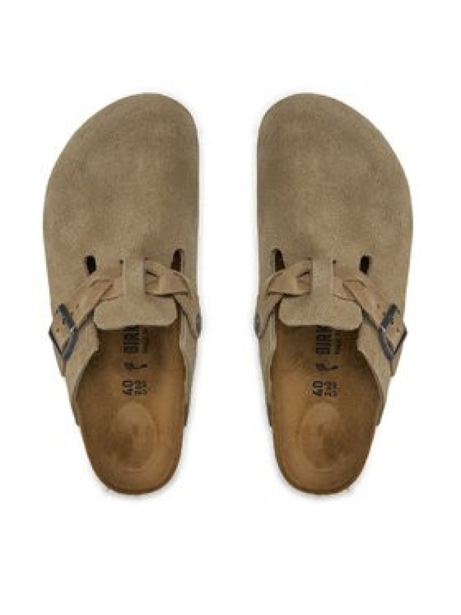 Birkenstock Klapki Boston Braided 1026694 Brązowy