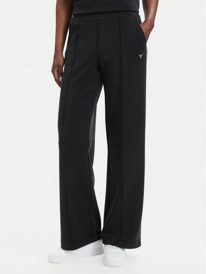 Guess Spodnie dresowe V6YB18 K4315 Czarny Regular Fit