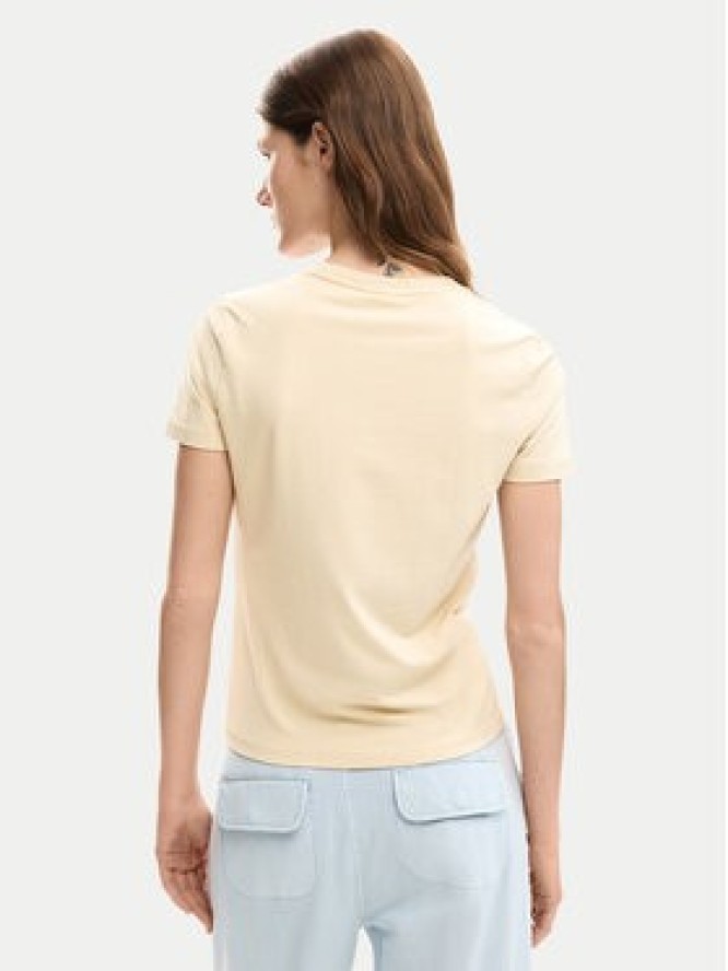 Desigual T-Shirt Estocolmo 26SWTK03 Beżowy Regular Fit