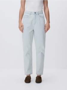 Jeansy mom fit - niebieski