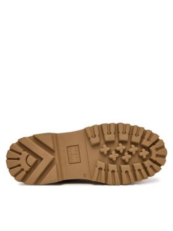 Tommy Jeans Półbuty Archive '01 Boat Shoe Leather EN0EN03003 Bordowy