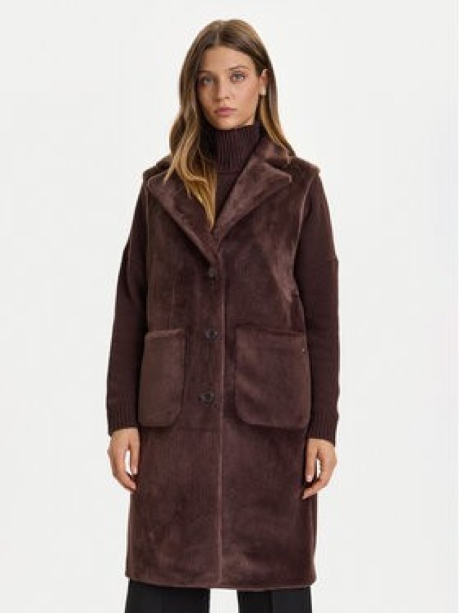 Rinascimento Bezrękawnik CFC0122206003 Brązowy Regular Fit