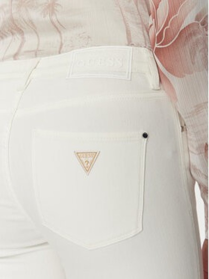 Guess Jeansy W5GA15 D5N71 Beżowy Skinny Fit