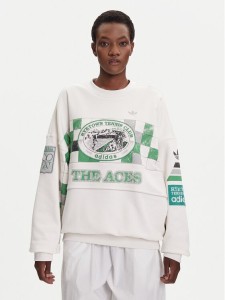 adidas Bluza Archive Court JW0149 Biały Oversize