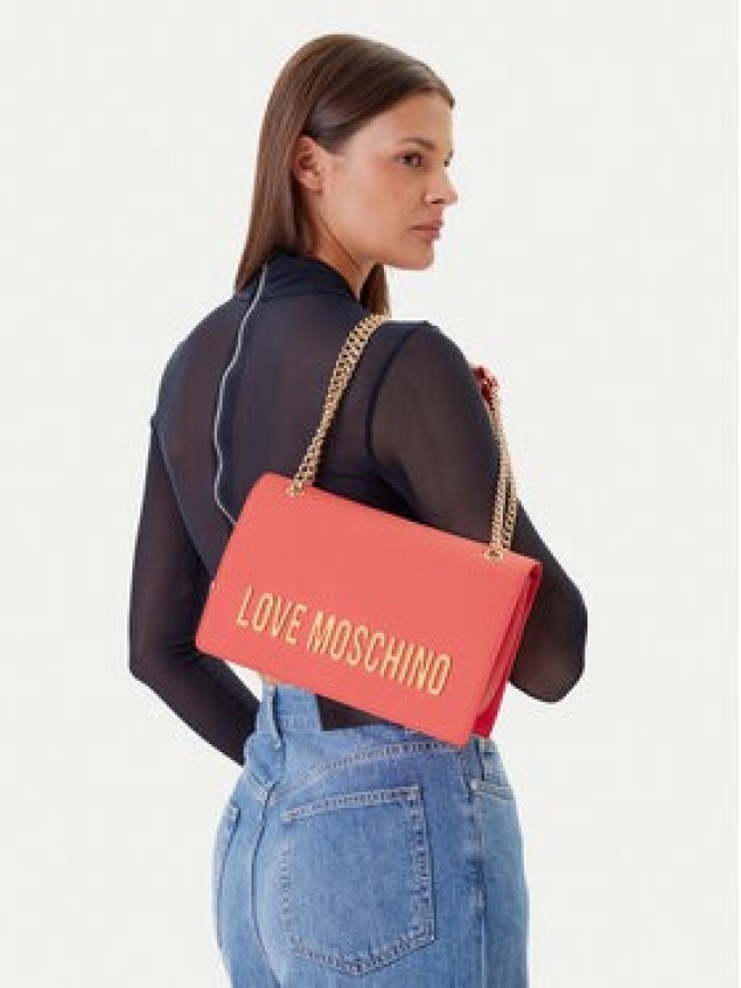 LOVE MOSCHINO Torebka JC4192PP1MKD0464 Koralowy