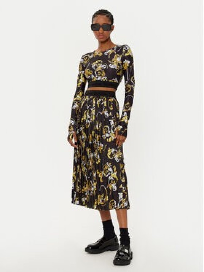 Versace Jeans Couture Spódnica plisowana 78HAE805 Czarny Regular Fit