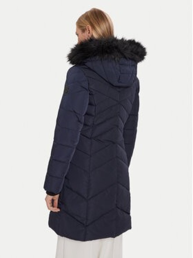 Morgan Kurtka puchowa 252-GCLEA Granatowy Slim Fit