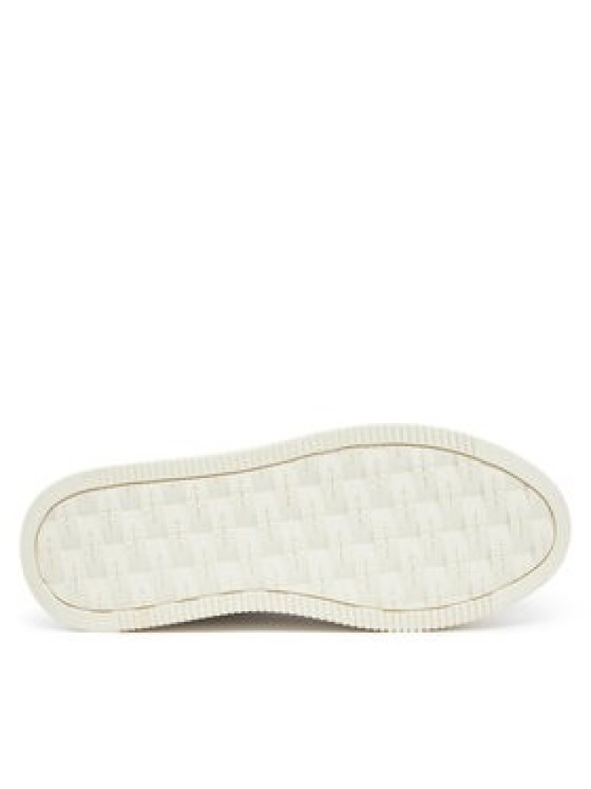 Calvin Klein Jeans Sneakersy Bold Flatf Low Lace Mix YW0YW01742 Biały