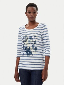 Olsen Bluzka 11105010 Écru Regular Fit