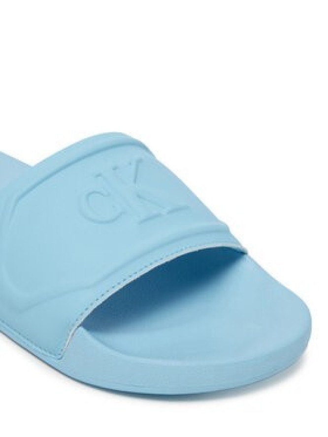 Calvin Klein Jeans Klapki Slide Pu Hf Mg YW0YW01879 Błękitny