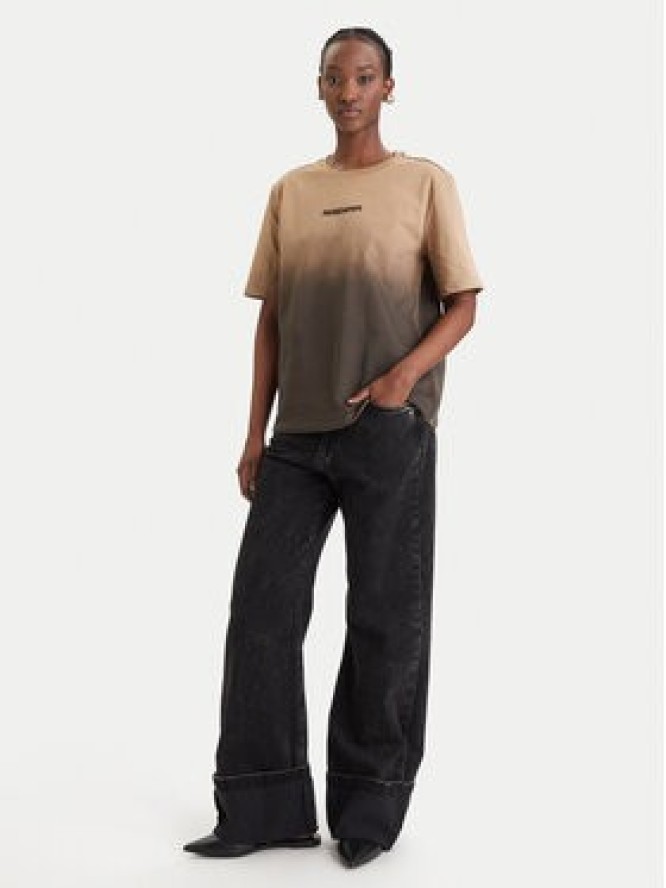 Patrizia Pepe T-Shirt 8M1828/J366-FG71 Brązowy Relaxed Fit