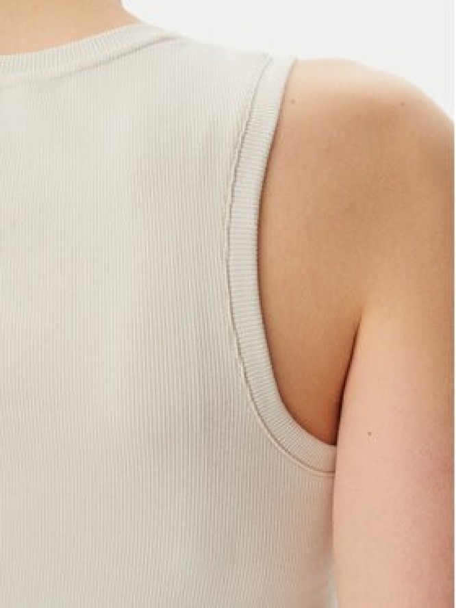 Tommy Jeans Sukienka codzienna Essential DW0DW20674 Beżowy Slim Fit