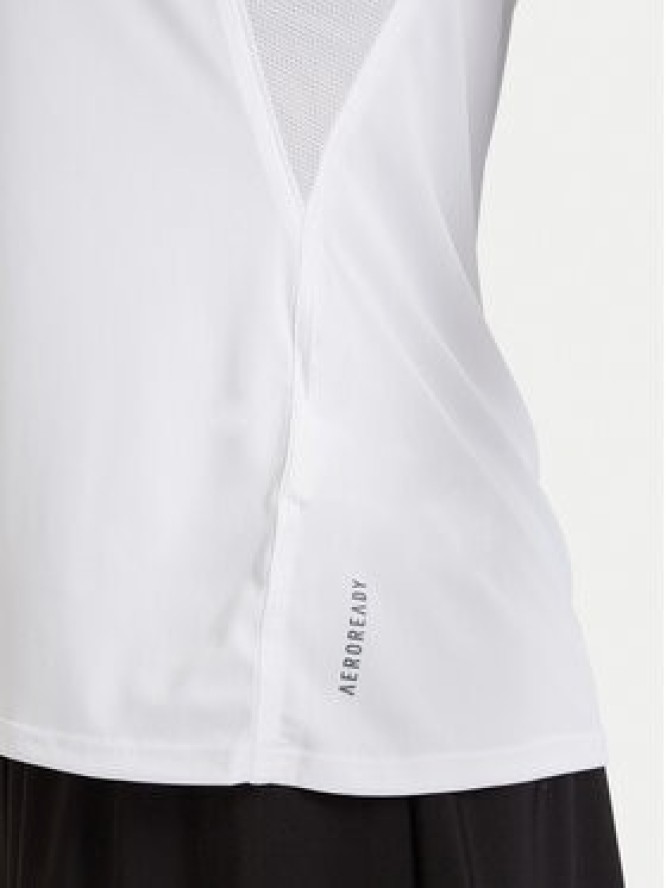 adidas Koszulka techniczna Adizero Essentials Running IN1173 Biały Slim Fit