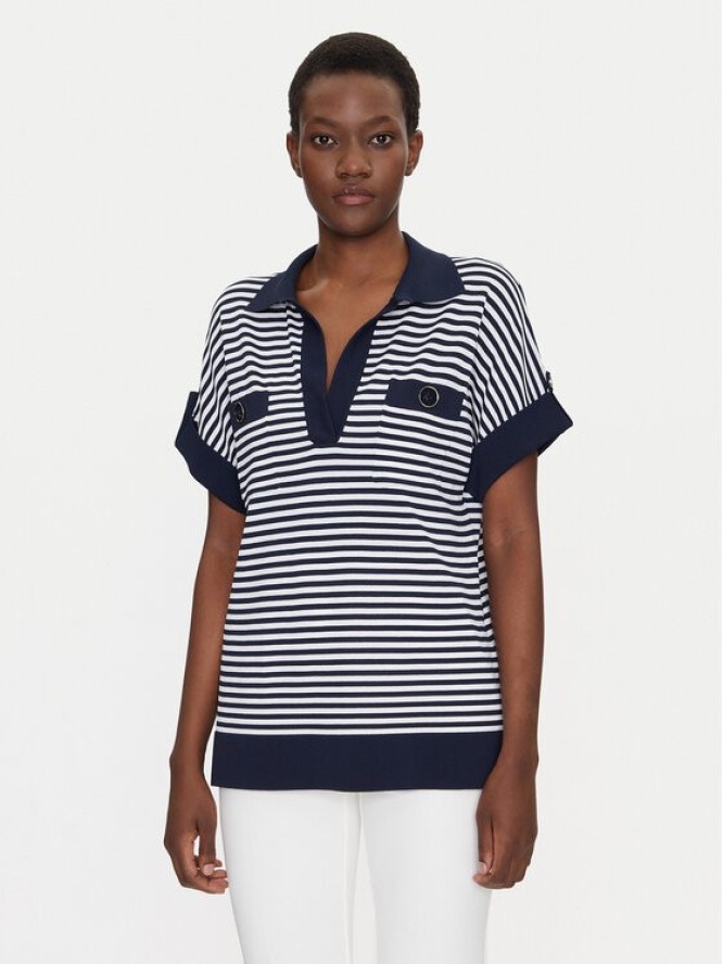 Luisa Spagnoli Polo Caio 58672 Biały Regular Fit