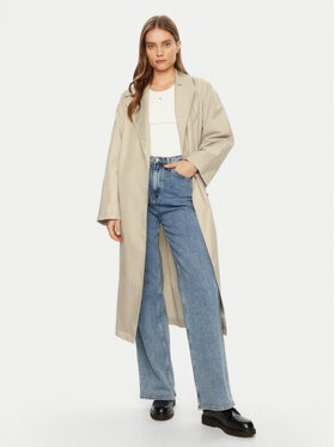 Calvin Klein Trencz 00040WL546 Beżowy Regular Fit