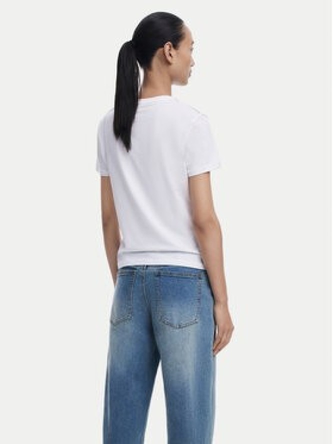 Desigual T-Shirt Charly 25WWTK08 Biały Regular Fit