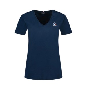 Damska koszulka z dekoltem w szpic Le Coq Sportif Essentiel N°1